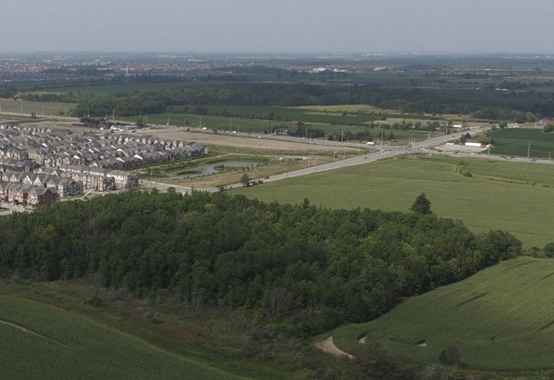 Aerial photo of Milton near proposed CN facility