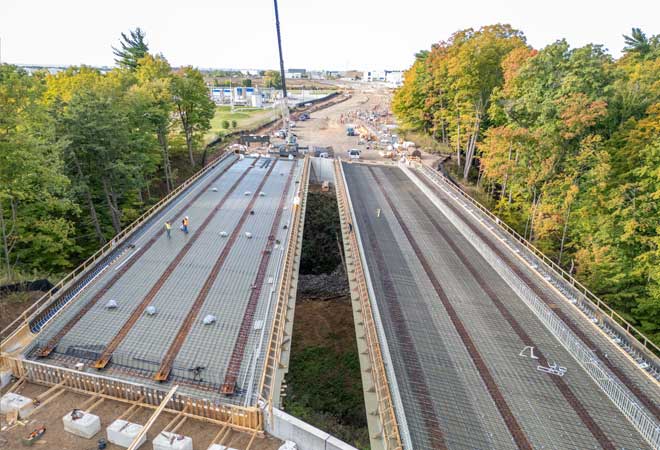 Wyecroft Road Extension and Bridge Project progress