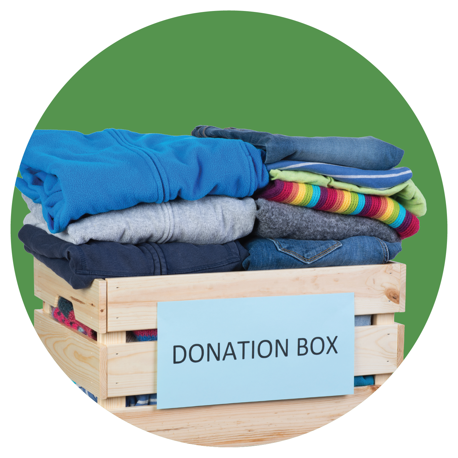 icon of clothes to donate