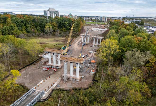 Wyecroft Road Extension and Bridge Project progress
