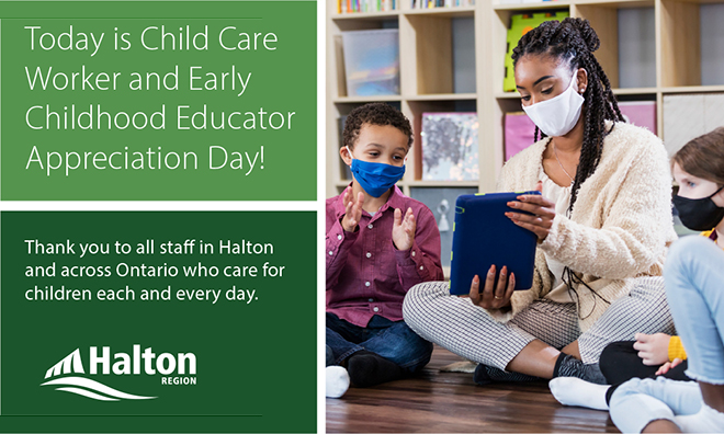 Halton - Regional Chair Gary Carr: Celebrating Child Care Worker and ...