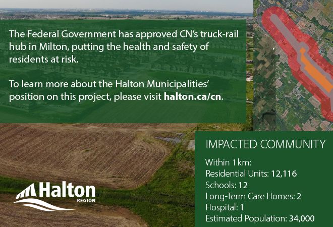 Halton Regional Chair Gary Carr Cn S Truck Rail Hub Will Harm Human Health Of Tens Of Thousands Of Halton
