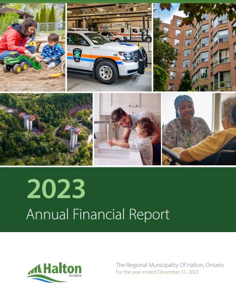 Thumbnail image of the cover of Halton Region's 2023 Annual Financial Report