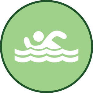 person swimming icon